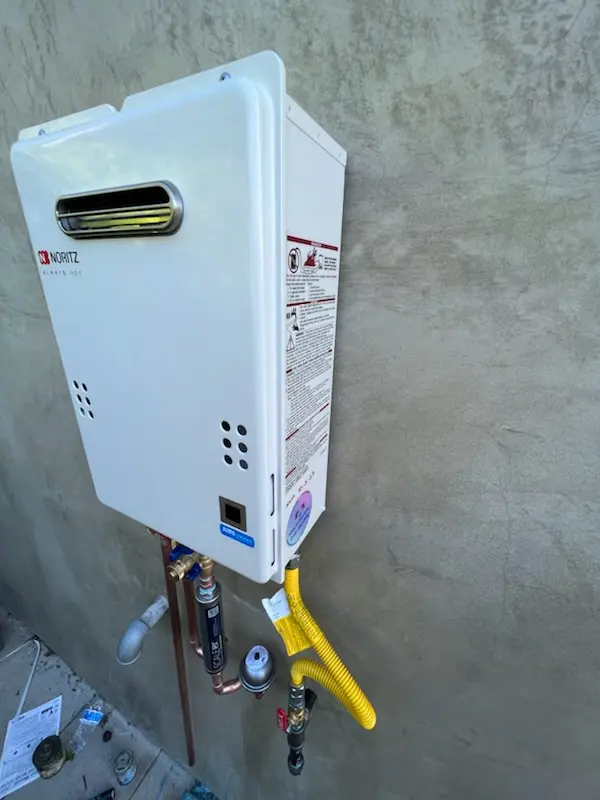Tankless water heater installation for Winding Ways homes